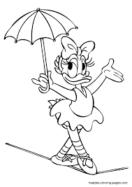 Daisy Duck Coloring Page Umbrella Coloring Page Cartoon Coloring Pages Disney Coloring Pages