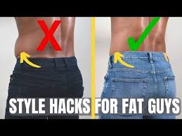Use layering (for example, a cardigan over a dress shirt and underneath a sports jacket) to add shape to the upper half of your body. 8 Hacks For Fat Guys To Look Good How To Dress If You Re Overweight