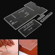 Free leather pdf patterns & tutorials. 1set Acrylic Clear Template Pattern Tool For Wallet Messager Bag Leather Craf Qe Eur 4 50 Picclick De