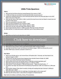 Displaying 22 questions associated with risk. 60s Printable Trivia Questions And Answers Lovetoknow Trivia Questions And Answers Trivia Questions Trivia Quiz Questions