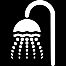 The hot running water is calm, soothing, and relaxing. White Shower Icon Free White Shower Icons
