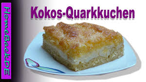 Kokos Quarkkuchen Backanleitung Von Homebackde Youtube