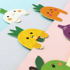 Fruit Veg Bookmark Set Bookmark Stationery Everyday Stationery