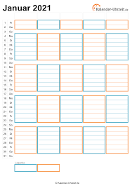 In der jahresübersicht sind die kalenderwochen verzeichnet. Kalender 2021 Zum Ausdrucken Kostenlos