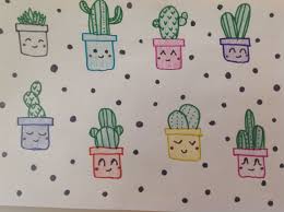 Wil jij een leuke eenhoorn tekening. Schattige Tekeningen Makkelijk Cactus Coloring And Drawing