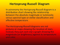 in astronomy the hertzprung russell diagram is a