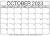 Image of October 2023 calendar