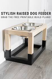 Diy Raised Dog Feeder Free Build Plans Diy Dog Food Stand Dog Food Stands Raised Dog Feeder Diy Dog Food