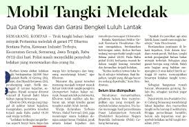 Contoh teks berita tentang kecelakaan6. Menulis Itu Gampang Pakai Saja Piramida Terbalik