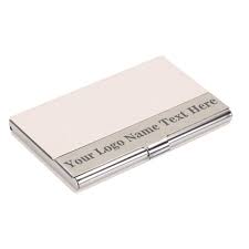 Custom business card holder with logo, personalized business card holder for men and women, slim pocket aluminum alloy case, add photo text design your own card holder case. Aaacustom Custom Business Card Holder Case Pu Leather And Stainless Steel Business Card Case Name Card Holder Personalized Business Card Holder Made In Usa 3 White Amazon In Office Products