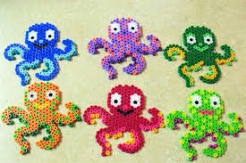 Krake Bugelperlen Octopus Hama Perler Beads Basteln Bugelperlen Bugelperlen Hama Bugelperlen