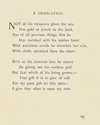 Francisbourdillon Love Him Dedication Reading