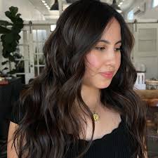 Soft chocolate balayage with rich, dimensional waves 🤎