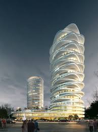 3d Building 716 3d Model High Detailed 3d Building Previews Were Rendered With Vray Ma Skyscraper Architecture 3d Model Architecture Futuristic Architecture