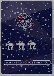 May The Ho Ho Ho Be With You Christmas Card Poster On Behance Star Wars Artwork Star Wars Awesome Star Wars Geek