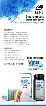 5 In 1 Pool Spa Water Test Strips Free Total Chlorine Bromine 50 Tests 5 Way Buy Aquarium Water Test Kit Water Test Strips Water Test Product On