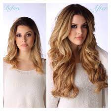 Before And After Color 622 20 Layered Halo Halocouture Com Www Halocouture Com Curling Thick Hair Hot Hair Styles Beauty Hair Extensions
