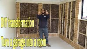 I would like the room made. How To Convert A Garage Into A Room Diy Transformation Youtube