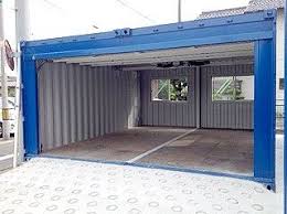 Container House Container House Electric Shutter Garage 20 Ft Container 2 Connection Who Container House Building A Container Home Container House Plans