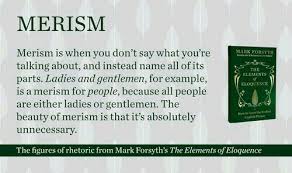 Merism Syllabification Mer Is M Pronunciation Mɛrɪz ə M Noun Merism Ancient Gk Merismos Division Merismu Words Words To Use Ap Language And Composition