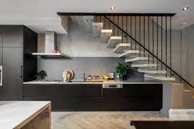 Space Saving Kitchen Under Staircase Contemporary Kitchen Melbourne By First Avenue Homes Houzz
