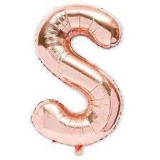 The circular hole makes it easy to tie up to 10 latex or 12 foil helium filled balloons. Sparkle And Bash 2 Packs Jumbo Letter S Rose Gold Foil Balloons 40 For Party Decorations Target