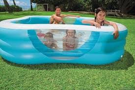 Intex Schwimm Center Family Pool Mit Vier Fenster 57495np Family Inflatable Pool Inflatable Pool Kid Pool
