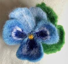 pansy brooch