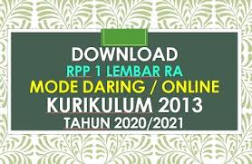 Maybe you would like to learn more about one of these? Rpp Daring 1 Lembar Paud Tk Ra K13 Revisi Terbaru Beritapppk Com