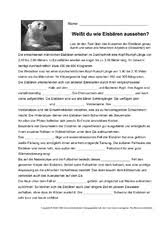 Sprechen wir zum thema die natur und wir. Sachtexte Tiere Sachthemen Hus Klasse 3 Grundschulmaterial De