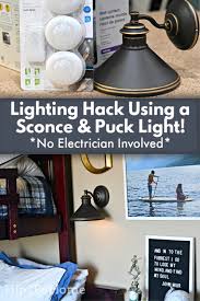 You Can Install A Sconce Light Without Wiring Diy Sconces Diy Sconce Light Sconce Lighting