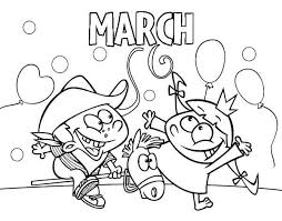December visit dltk's holiday crafts and printables coloring pages are fun for children of all ages and are a great educational tool that helps children develop fine motor skills, creativity and color recognition! Free Printable March Coloring Pages