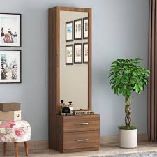Solid wood brown wooden dressing table Buy Remy Dressing Table Exotic Teak Finish Online In India Wooden Street