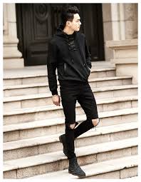 Black Sweatshirt Outfit Men Black Hoodie Men Black Sweatshirt Outfit Black Hoodie Outfit