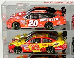 Nascar · 1 decade ago. Nascar Diecast Model Car Display Case 14 Car 1 24