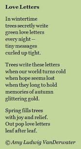 The Poem Farm Love Letters And Chalk Poems Growing Poetry And Lessons For All Ages This Poem About Trees Writing In Winte Poetry Ideas Poems Love Letters