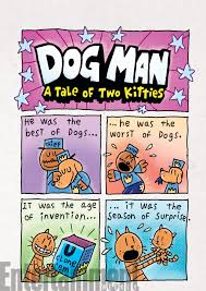 Get A Sneak Peek At Dav Pilkey S New Dog Man Book A Tale Of Two Kitties In 2020 Dog Man Book Dog Books Dav Pilkey Dog Man