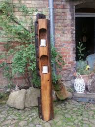 Alteiche Windlicht Holzstele Teelicht Holzbalken Flaschenoffner Wand Holz Alte Eiche