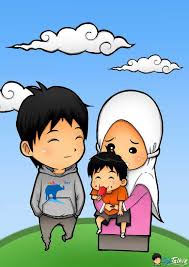 Kumpulan gambar kartun yang lucu dan keren. 93 Gambar Kartun Keluarga Muslim Bahagia Cikimm Com