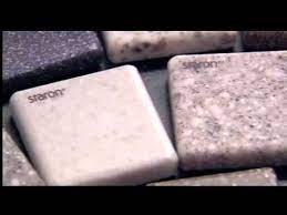 Just as decorative as natural stone, but with all the advantages of solid surface material. Staron Solid Surfaces Countertop Material Youtube