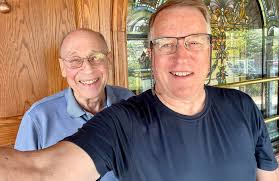 Ron and I got together for breakfast today at Walker Brothers.