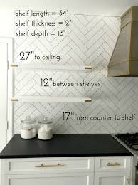 Details On Our Floating Kitchen Shelves Emily A Clark Open Kitchen Shelves Diy Kitchen Renovation Floating Shelves Kitchen