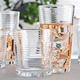 Check spelling or type a new query. Amazon Com Set Of 16 Heavy Base Ribbed Durable Drinking Glasses Includes 8 Cooler Glasses 17oz And 8 Rocks Glasses 13oz Clear Glass Cups Elegant Glassware Set Highball Glasses