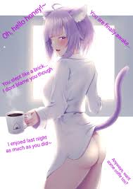 my first try at a hentai caption! [ass] [butt] [after sex] [cat girl]  [hololive] [lovers] : rhentaicaptions