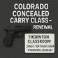Colorado Concealed Handgun Course - Renewal - Thor... event in Thornton, CO