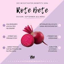 Das purpur des fruchtfleisches kommt vom betanin. Rote Bete Nahrwerte Inhaltsstoffe Und Zubereitung