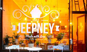 A restaurant serving coffee and other beverages. Jeepney Cafe Jeepney Cafe Leipzig