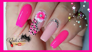 Ver más ideas sobre uñas 3d, flores en 3d, arte en uñas en 3d. Unas Decoradas Rosa Fucsia Con Nude Como Hacer Disenos Sencillos En Las Manos 2021 Unas 3d Youtube