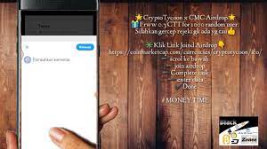 Syarat dan ketentuan promo tri rejeki gercep. Cryptotycoon X Cmc Airdrop 1000 Random User Youtube