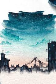 More details about the supplies i used. Home Page Final Watercolor Art Landscape Watercolor City Watercolor Instagram